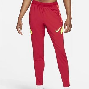 NWT Nike Dri-Fit Strike 21 Pants - Gym Red/Crimson/Volt Men Sz Small CW5862-687